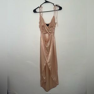 Revolve H:ours champagne dress